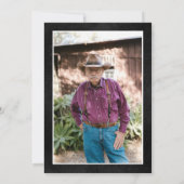 The Man The Myth The Legend 85th Birthday 招待状 (裏面)