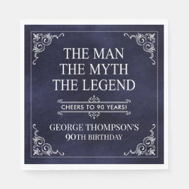The Man The Myth The Legend 90th Birthday スタンダードランチョンナプキン