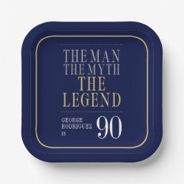 The Man The Myth The Legend 90th Birthday ペーパープレート
