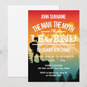 The Man The Myth The Legend Awesome Occasion  招待状 (正面/裏面)