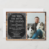 The Man The Myth The Legend Surprise 50th Birthday 招待状 (正面)