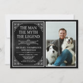 The Man The Myth The Legend Surprise 50th Birthday 招待状 (正面)