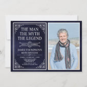 The Man The Myth The Legend Surprise 60th Birthday 招待状 (正面)