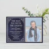 The Man The Myth The Legend Surprise 60th Birthday 招待状 (スタンド正面)