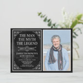 The Man The Myth The Legend Surprise 60th Birthday 招待状 (スタンド正面)
