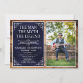 The Man The Myth The Legend Surprise 70th Birthday 招待状 (正面)