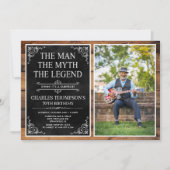 The Man The Myth The Legend Surprise 70th Birthday 招待状 (正面)