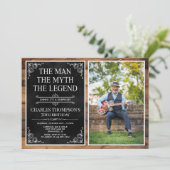 The Man The Myth The Legend Surprise 70th Birthday 招待状 (スタンド正面)