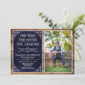 The Man The Myth The Legend Surprise 75th Birthday 招待状 (スタンド正面)