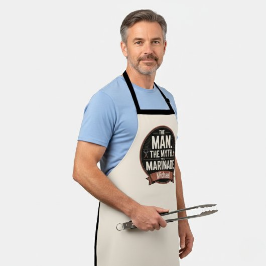 The Man The Myth The Marinade BBQ エプロン