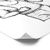 The Manassa Mauler: Hand-Drawn Jack Dempsey Print ポスター (角)