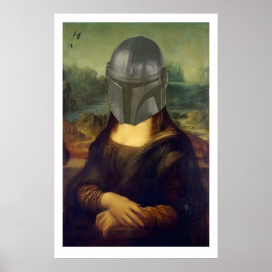 The Mando Lisa  Matte Art Print. Classical ポスター (正面)