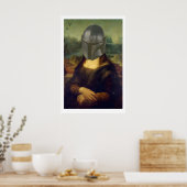The Mando Lisa  Matte Art Print. Classical ポスター (キッチン)