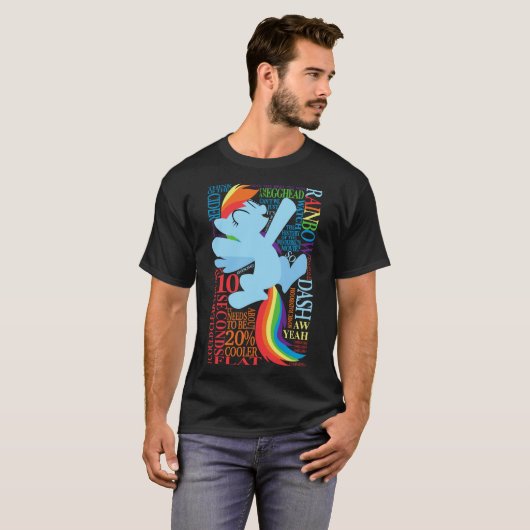 The Many Words of Rainbow Dash friends Tシャツ (正面フル)