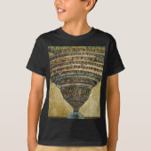 The Map of Hell, Abyss of Hell - Sandro Botticelli Tシャツ (正面)