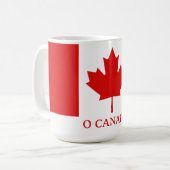 The Maple Leaf flag of Canada コーヒーマグカップ (正面左)