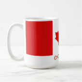 The Maple Leaf flag of Canada コーヒーマグカップ (左)