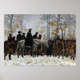 The March to Valley Forge by William B. T. Trego ポスター