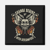 The Marisa Butterfly Skull Change Begin With Disco マグネット (正面)