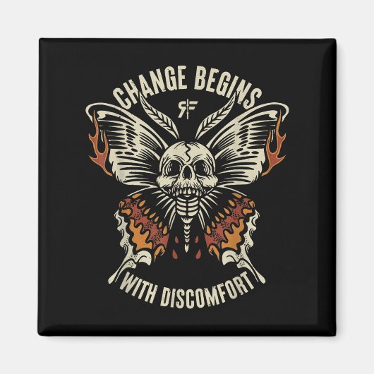 The Marisa Butterfly Skull Change Begin With Disco マグネット (正面)