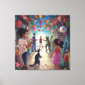 The Market Between Worlds キャンバスプリント (正面)