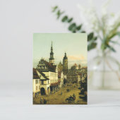 The Marketplace at Pirna by Bernardo Bellotto ポストカード (スタンド正面)