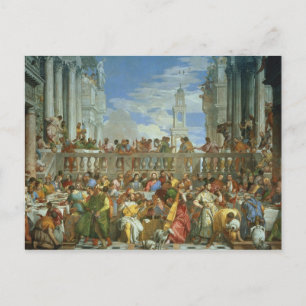 The Marriage Feast at Cana, c.1562 (キャンバス上の油) ポストカード
