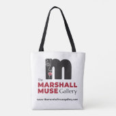 The Marshall Muse Gallery Logo, Greensboro NC トートバッグ (裏面)