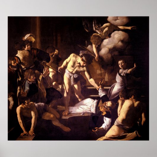 The Martyrdom of Saint Matthew by Caravaggio 1600 ポスター (正面)
