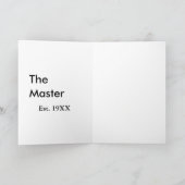 The Master boss name est year date man king title カード (内部)