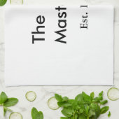 The Master boss name est year date man king title キッチンタオル (折り畳み)