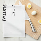 The Master boss name est year date man king title キッチンタオル (四つ折り)