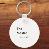The Master boss name est year date man king title キーホルダー (裏面)