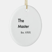 The Master boss name est year date man king title セラミックオーナメント (右)