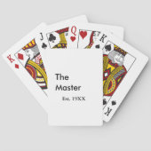 The Master boss name est year date man king title トランプ (裏面)