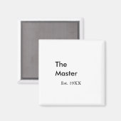 The Master boss name est year date man king title マグネット (正面/裏面)