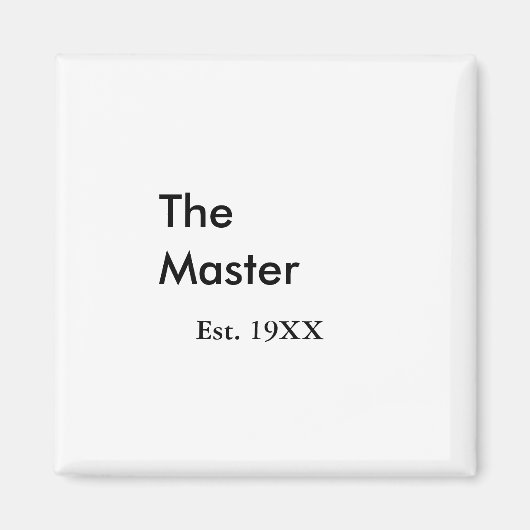 The Master boss name est year date man king title マグネット (正面)