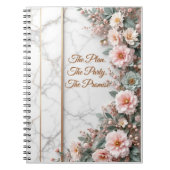 The Master Plan | Art Deco Gold Foil Wedding ノートブック (正面)