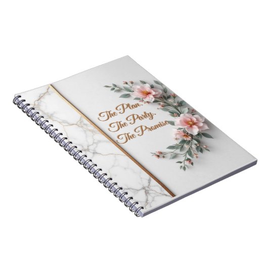 The Master Plan | Luxe Marble & Floral Wedding ノートブック (右側)