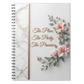 The Master Plan | Luxe Marble & Floral Wedding ノートブック (正面)