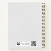 The Master Plan | Luxe Marble & Floral Wedding ノートブック (裏面)