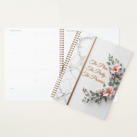The Master Plan | Luxe Marble & Floral Wedding プランナー手帳 (ディスプレー)