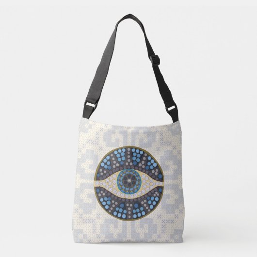 The 'Mati' – シリーズ1 - evil eye - Crossbody tote クロスボディバッグ (正面)