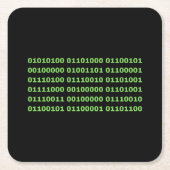 The Matrix is real スクエアペーパーコースター (正面)