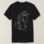 The Matrix Resurrections White Rabbit 3D Logo T-Sh Tシャツ (デザイン正面)