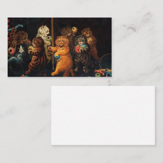 The Maypole by Louis Wain 名刺 (正面/裏面)