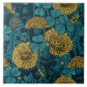 The meadow in yellow and blue タイル (正面)