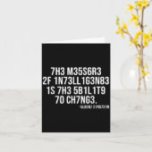 The Measure Of Intelligence Coded Motivational Sci カード (黄色い花)