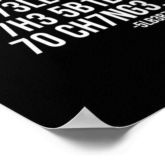 The Measure Of Intelligence Coded Motivational Sci ポスター (角)