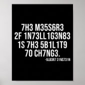 The Measure Of Intelligence Coded Motivational Sci ポスター (正面)